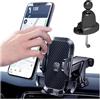 Adunsiaoto Supporto per Telefono Auto Regolabile a 360°, Supporto Universale Del Telefono Cellulare per La Presa D'aria Auto, 360° Di Rotazione Clips Cellulare Automobile Bocchette Dell'aria