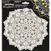 Aladine - Kit Mandala 20 cm in Dot Painting - Cofanetto Mandala con stencil Mandala e supporto in legno - 85503