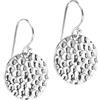 Treasure Bay Boucles d'Oreilles Rondes en Argent 925 - Disques Martelés Faits Main - Différentes Tailles 10mm à 20mm (20 Mm)