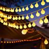 PAWARSO Catena luminosa LED a batteria 5 m 50 LED, Impermeabile IP44, Luci Natalizie per Interno, Decorazione Balcone, Giardino, Matrimonio, Natale