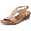 JOMIX Sandali da Donna con Zeppa Eleganti e Comode Scarpe da Spiaggia in Stile Bohémien Stile Estivo SD8132-17 (Rosa,40)