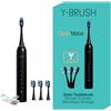 Y-Brush CleanMate - Spazzolino da denti elettrico sonico, compatibile con testine di spazzolino a Y, 2 mesi di autonomia
