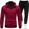 Meaunzyl Tuta Sportiva Da Uomo 2 Pezzi - Giacca Felpa Con Cappuccio A Maniche Lunghe E Pantaloni Da Jogging - Suit Felpata Da Ginnastica Invernale - Abbigliamento Sportivo Completo