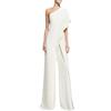 Generic Tuta Intera Donna Elegante Jumpsuit Tutina Lunghe a Gamba Larga Pantaloni Cerimonia Lungo Elegante Senza Maniche Jumpsuit Tinta Unita Monopezzo Monospalla Cocktail Sera Playsuit Overall Romper