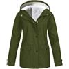 Meaunzyl Impermeabili Lunghi Da Donna Con Cappuccio, Leggera Jacket Parka Antipioggia Con Maniche Lunghe Trekking Per Adulti Donna, Impermeabili Per Bici Moto Equitazione Escursionismo Trekking