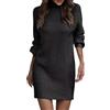 Meaunzyl Vestito Maglione Donna Elegante Abito Aderente in Maglia Collo Alto Elasticizzato Casual Invernale Vestito Donna Abito in Maglia A Maniche Lunghe Maglioni Pullover Tinta Unita Inverno