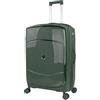 ITACA - Valigia Grande da Viaggio Rigide. Trolley Grande con 4 Ruote. Materiale PP Valigia Rigida Grande Resistente e Super Leggero - Robusta Valigia Grande Rigida XXL TSA, Verde