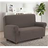 Cieffepi Home Collections CROCODILE - Copridivano Copripoltrona in jersey elasticizzato 1-2-3-4 Posti (Poltrona (da cm. 80 a 120), Tortora)