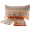 Mariella Bruni Completo Lenzuola in Flanella 1 Piazza Letto Singolo Cuori Geometrico Varie Fantasie (Shabby Cuori Arancio)