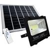 myself 21 SHOP® Faro Led 1000W Con Pannello Solare Da Esterno Con Controllo Remoto E Telecomando