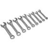 Sealey Siegen S01157 - Set di 9 chiavi combinate tozze, argento