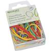 Westcott 100 elastici in gomma colorati in varie dimensioni in un pratico contenitore di plastica | Confezione di elastici per la casa ⌀ 20 mm - 70 mm | E-10582 00