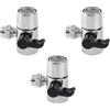 HEEPDD Valvola Deviatrice per Rubinetto G3/8, 3 Pezzi, Tre Vie, Filtro Acqua, Metallo, Filettatura Interna M22