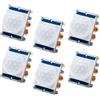 APKLVSR Modulo Sensore di Movimento a Infrarossi PIR APKLVSR 6 Pezzi Modulo Sensore a Infrarossi PIR Compatibile con Arduino e Raspberry Pi