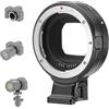 Neewer Adattatore da EF a EOS R, Anello di Conversione Autofocus per Fotocamera con Attacco RF Compatibile con Canon EOS R Ra RP R6 Mark II R6 R5 R3 R7 R10 R8 R50, Carico Max. 2kg, Nw-EF-EOSR