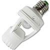 EBILUN Portalampada a vite E14 LED PIR sensore di movimento a infrarossi per bagno, scale, porta d'ingresso, garage