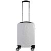 JET LAG - VO13403 - Valigia Cabina Embossee Ananas 28L Tempo libero Viaggio Bagagli Bagagli Valigia Bianco, bianco, 0.525 x 0.335 x 0.205 meters, Valigia