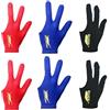 HFYMXNB 6 Pezzi Professionali Snooker Guanti,Guanti da Biliardo,da biliardo, unisex, estensibili, per accessori da biliardo（Nero blu rosso）