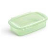 Lékué Contenitore Riutilizzabile in Silicone per conservare/congelare Alimenti, in Silicone Platino Verde Traslucido, 0,5 l