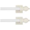 Kenney Sidelight Asta Magnetica per Tende, Metallo, Bianco, 8.75-15.75, 2 unità