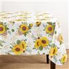 Elrene Home Fashions Tovaglia in vinile vintage floreale resistente all'acqua e alle macchie con retro in flanella, 150 x 200 cm, rettangolare