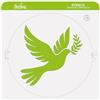 Decora 9270954 Stencil decorativo Colomba, Dim. Ø 25 Cm, in plastica per alimenti; per realizzare disegni su torte, dolcetti e biscotti. Made in Italy
