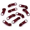 cyclingcolors 10x Cursore Cerniera Ricambio Kit di Riparazione per Cerniera Testa N°5 Cursori per Vestiti Borse Giacche Borse Valigie Jeans, bordò