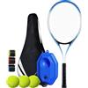 F Fityle Tennis Train Ball Tennis Rebounder Set, Pratico Professionale, Allenamento Individuale per Principianti di Giochi da Giardino, a