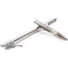EBILUN 3 pz In Acciaio Inox Pesca Broadheads Bowfishing Freccette Caccia Freccette Punta Punta per Caccia Pro Fionda Catapulta Target Game