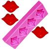Inception Pro Infinite Stampo in silicone per uso alimentare di 4 bocche - labbra - Pasta di zucchero - Fondenti - Torte - Pancake - Muffin - Decorazioni