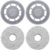 DianSung Panni mocio con supporto di ricambio Accessori per Roborock Qrevo Master,Qrevo S,Qrevo Pro,Qrevo Plus,Qrevo Maxv,Qrevo Slim Robot Aspirapolvere Piastre di Ricambio Parti di Ricambio