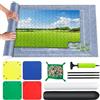 VFANDV Tappeto Puzzle Feltro, Puzzle Mat 1500 1000 500 Pezzi Rotolo di Puzzle Tappeto Puzzle Portatile, Accessori Puzzle Tappeto Puzzle Bambini Adulti, 66 x 116 cm (Grigio)