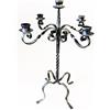 LorenzFerart Portacandele ferro battuto - Candelabro 6186 D44 H64 - Produzione artigianale Made in Italy
