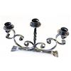 LorenzFerart Portacandele ferro battuto - Candelabro 6195 L42 H32 - Produzione artigianale Made in Italy