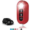 TOOMUME Cover Chiave TPU Lucido, Custodia Chiave Copri Chiave Adatto per Fiat 500 500L 500C Grande Punto Panda Brava Bravo Doblo Ducato Abarth Lancia Y Ypslon Delta Musa