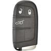 SALPIE Custodia Guscio Portachiavi Cover Per Radiocomando Chiave Auto Keyless Con Lama D'emergenza 3 BottonI Compatibile Con Fiat 500X - Jeep Compass , Renegade (LAMA SIP22)