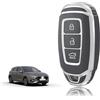 TOOMUME Cover Chiave TPU, Custodia Chiave Adatto per Hyundai i10 i20 i30 i20N i30N Santa Fe IG Grandeur Kona Elantra Tucson Accent Solaris, Copri Chiavi Guscio Chiave Auto Telecomando - Smart Key