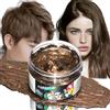 RUIBAVYA Cera Colorata per Capelli Marrone Temporaneo Lavabile per Tintura Capelli Naturale per Halloween Feste E Uomini Donne