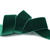 finemark - Nastro elastico in velluto, 3 m x 36 mm, color verde scuro, (871), velluto su un lato, verde abete, tessuto tradizionale, 20% elastan, per il cucito