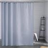 Furlinic Tenda Doccia Antimuffa Tessuto in Poliestere Grande Tende Doccia Impermeabile Lavabile Grigio Blu Tenda Vasca da Bagno con 12 Ganci 200x200cm.