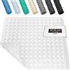 HITSLAM Tappeto Doccia Antiscivolo 53x53cm con Ventose, Tappetino Doccia antiscivolo Lavabile in Lavatrice senza BPA, Tappetino Bagno Resistente alle muffe e lavabile in lavatrice, Bianco