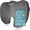 nexsana® Cuscino ortopedico per sedia, auto e ufficio, per emorroidi e sciatica, per alleviare i glutei, il coccige e la colonna vertebrale, in memory foam certificato e tessuto traspirante in
