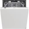 Indesit Lavastoviglie da 60 cm, 14 Coperti, Classe E, Scomparsa totale, Acciaio inossidabile, bianca