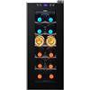 MOLVUS Refrigeratore per vino Frigorifero Termoelettrico Freestanding Cantina di vino Controsoffitto Mini frigorifero per vino Temperatura e umidità Costante 16 Bottiglie-12 Bottiglie