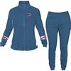 Diadora Tuta Donna Cotone Felpato Organico - Full Zip 3 Colori Art.796 (Bijou Blue - M)