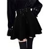 Generic Gonna in Stile Gotico Punk Steampunk Gonna Corta Minigonna a Trapezio Corta a Vita Alta Plissettata Scozzese Punk Gotico da Donna Gotica Steampunk gonne da Festa da Donna