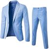 PINTUTU Completo Sartoriale da Uomo - Giacca e Pantaloni Abiti Cerimonia Uomo con Bottoni Classici ed Eleganti Classica Blazer Vintage per Formale Business Evening Estivi