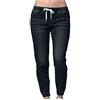 Generisch Jeans da donna elasticizzati: jeans slim fit, pantaloni in denim con elastico in vita, pantaloni da corsa, pantaloni da jogging a vita bassa, gamba stretta, jeans da donna skinny con tasca,