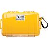 Peli, 1050 Micro Case, Protezione antiurto per smartphone e piccoli gadget, Resistente all'acqua IP67, Capacità di 1L, Prodotto in USA, Colore Giallo/Nero