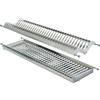 TECNOINOX Scolapiatti da Incasso in Acciaio Inox Lunghezza 116-120 cm